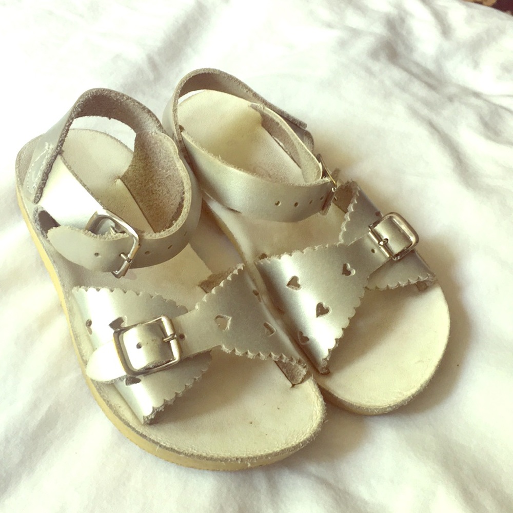 Silver sandals